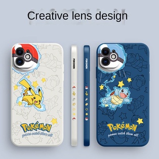 Ốp Lưng Chất Liệu Silicone Hình Pokemon Cho iPhone 13 12 11 pro promax 13mini 12mini x xs xsmax xr 7 8 plus