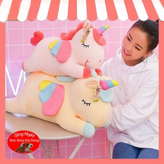 Gấu bông gối ôm ngựa kỳ lân ngựa pony vải co dãn 4 chiều 🦄 hàng cao cấp 🦄 GB38