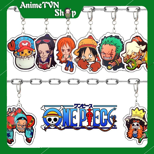 Móc khoá Mica anime manga One Piece - Đảo hải tặc (Loại 4 ) - Nhựa Cứng Acrylic In 2 mặt sắc nét ( ảnh thật )