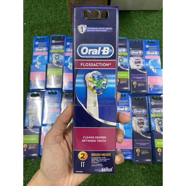 Set đầu 2 bàn chải điện thay thế oral-B made in germany