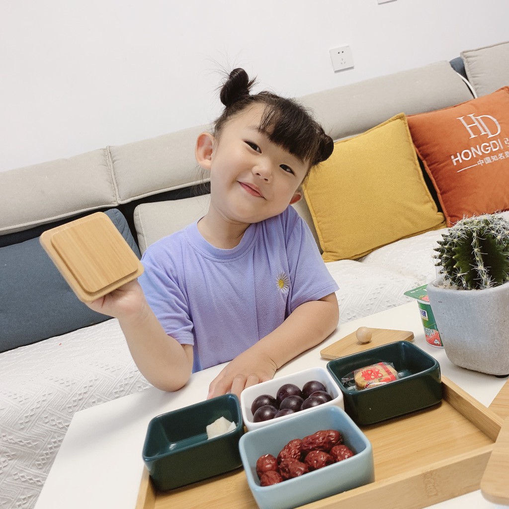 Khay mứt tết bánh kẹo sứ ceramic cao cấp NHẬT BẢN
