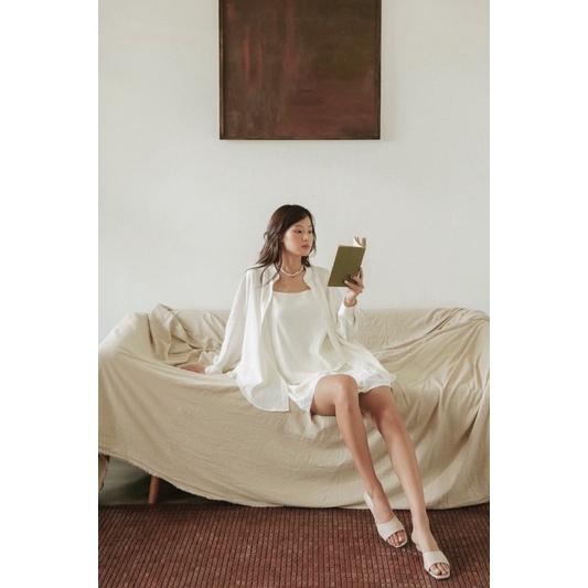 Nosbyn - Áo Sơ Mi Linen Cổ Trụ - N207-T006