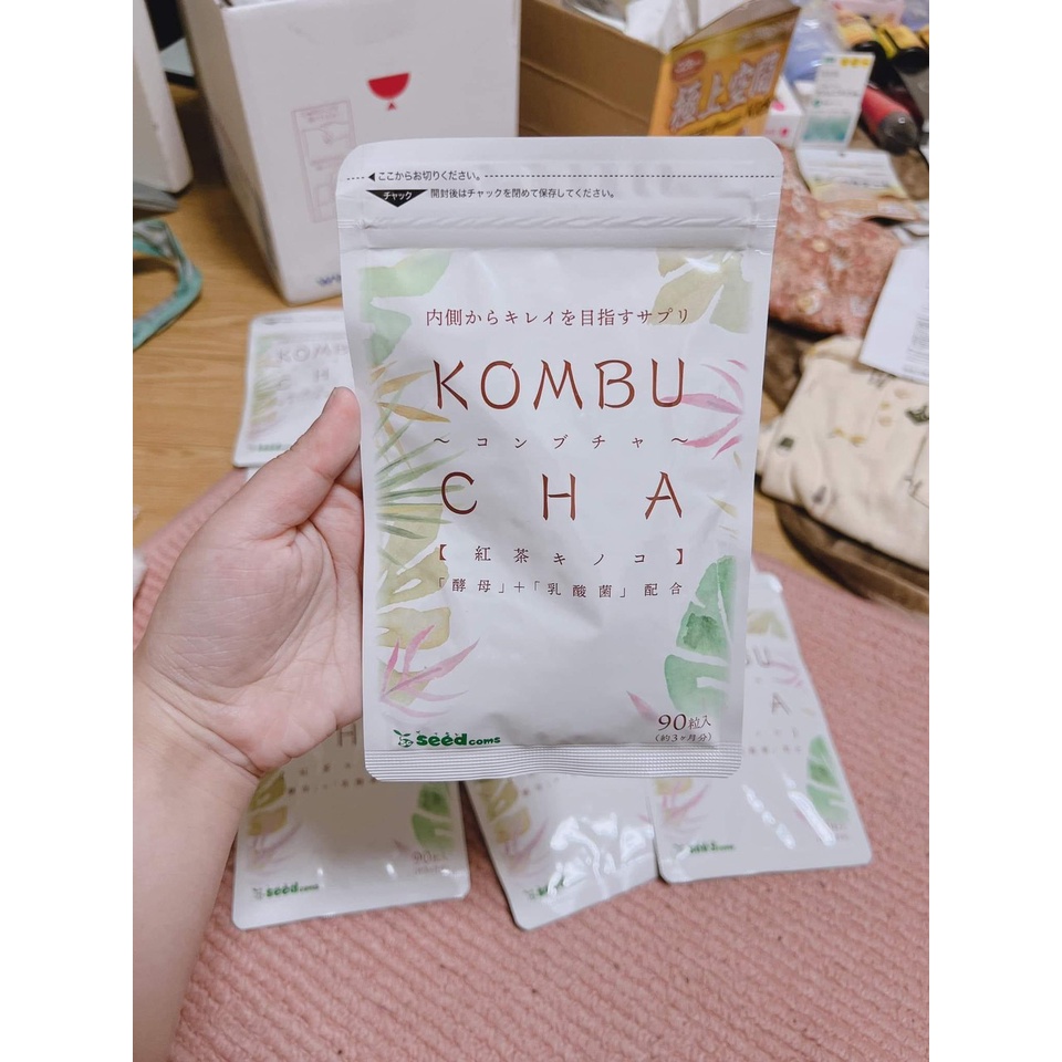 Viên giảm mỡ KOMBUCHA SEEDCOMS Nhật Bản - 90viên