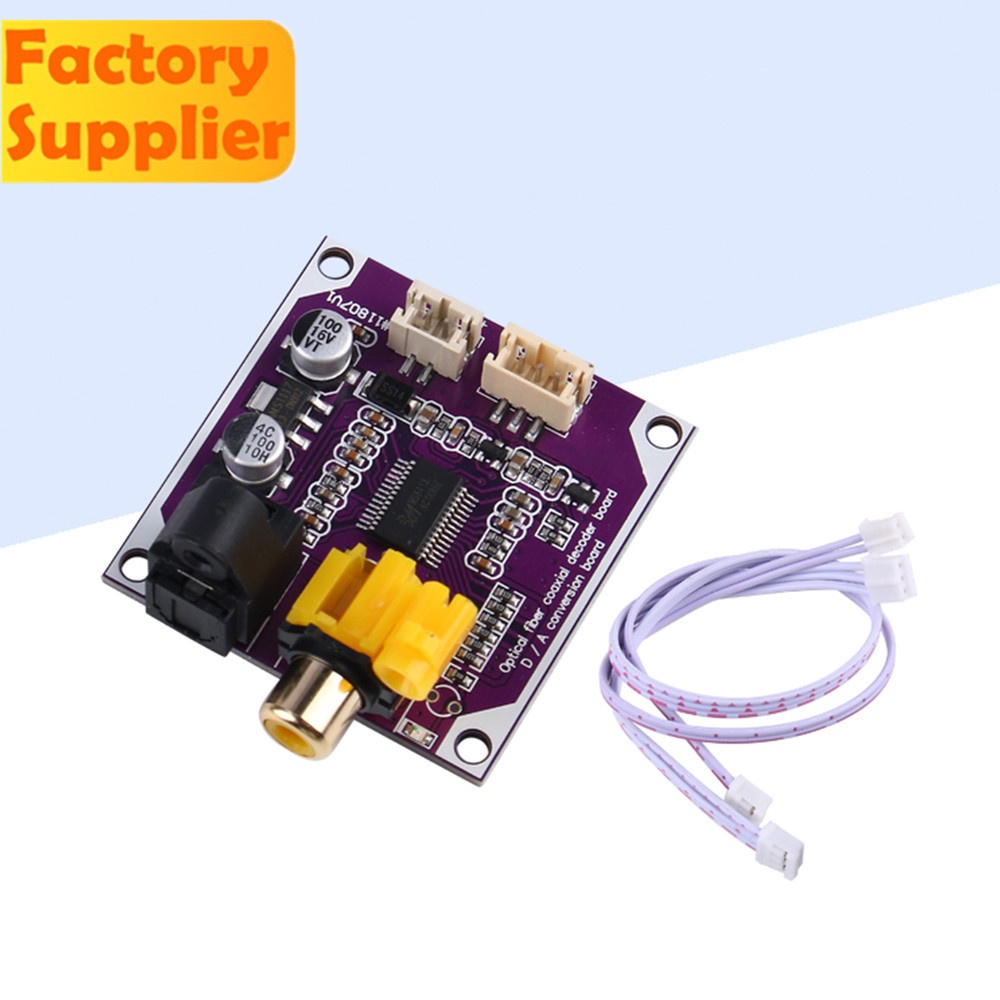 Bảng mạch pcbfun giải mã âm thanh kỹ thuật số đồng trục DAC D/A 192K 24bit