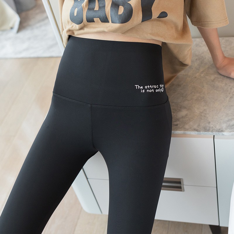 Quần Legging Da Lưng Cao Ôm Dáng In Chữ Thời Trang Cho Nữ | BigBuy360 - bigbuy360.vn