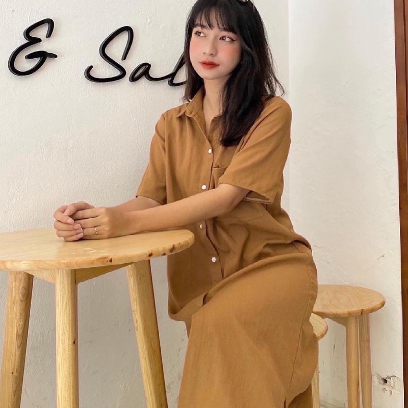 Váy sơ mi dáng dài | BigBuy360 - bigbuy360.vn