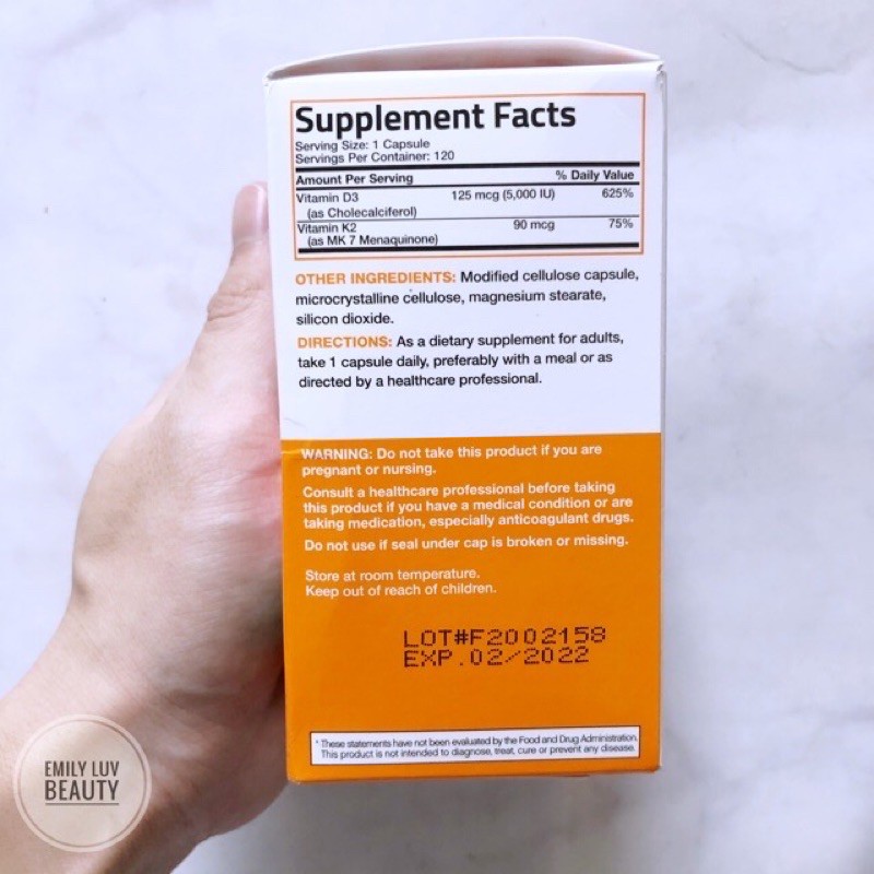 Vitamin k2 + D3 Bronson Mỹ | BigBuy360 - bigbuy360.vn