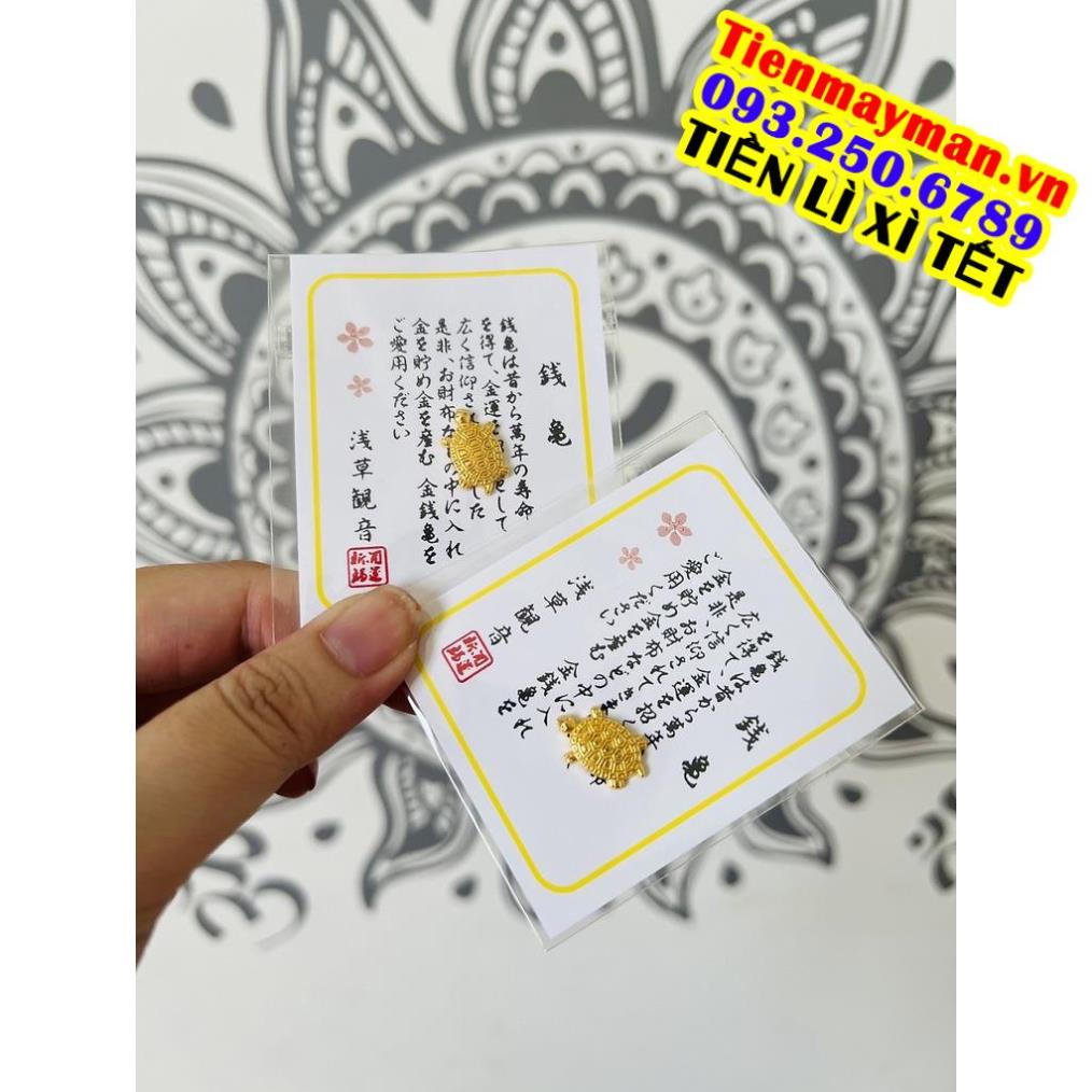 Rùa Vàng Phong Thuỷ Bỏ Ví May Mắn Chiêu Tài Lộc H023
