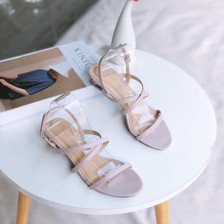 COTAY-SD377 Giày sandal dây gót mạ vàng- Giày sandal nữ thời trang cao cấp