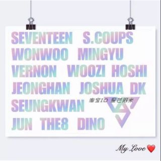 💎Có sẵn💎 Seventeen - Hologram sticker dán lightstick Caratbong