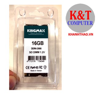 Bộ nhớ ram RAM Laptop Kingmax 16GB Bus 2666MHz - Hàng chính hãng