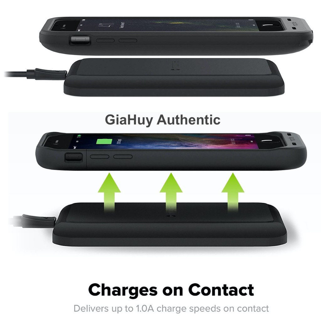 Đế sạc không dây iPhone Samsung MOPHIE Charge Force Wireless Charge Pad 5W - chuẩn Qi