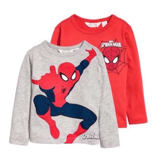 Áo bé trai dài tay Hm spiderman