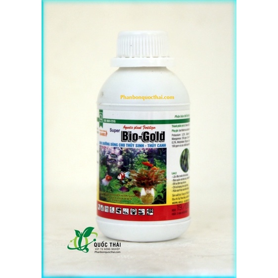 Dinh Dưỡng Trồng Cây Thủy Sinh Hồ Cá,Không Gây Hại Sinh Vật Sống SUPER BIO GOLD, Trồng Rau Củ Thủy Canh