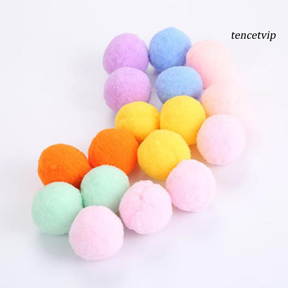 Set 12 Quả Bóng Lông Xù Đồ Chơi Cho Mèo Cưng