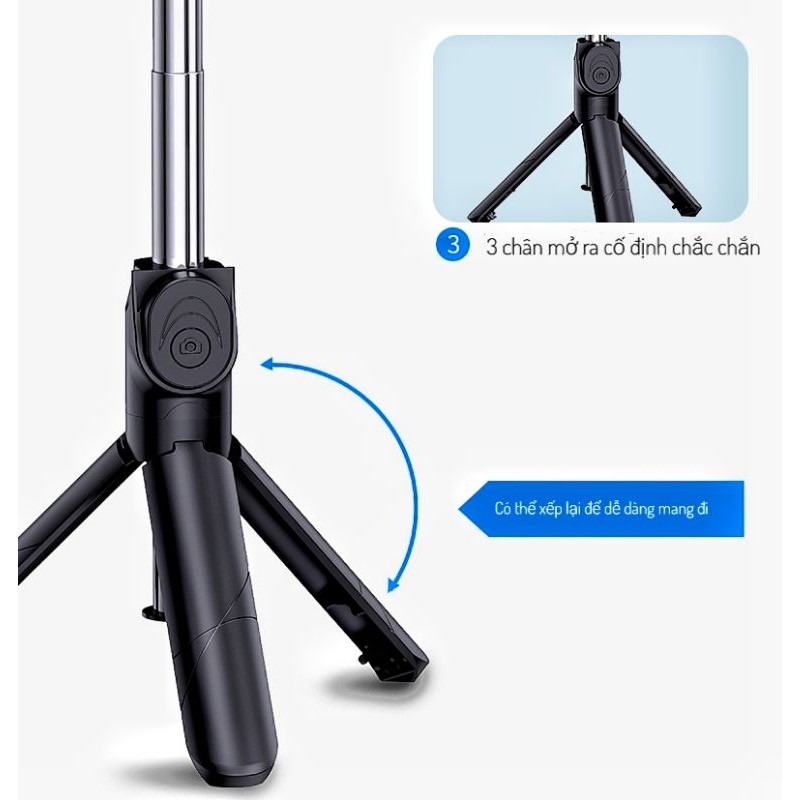 Gậy tự sướng bluetooth đa năng ,có đèn chiếu sáng | BigBuy360 - bigbuy360.vn