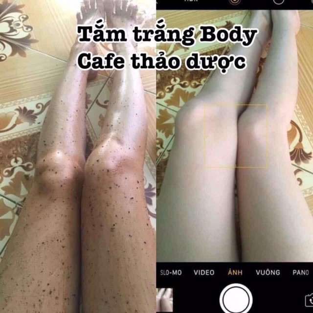 SỈ SỈ SỈ -  Ủ Trắng Cafe Thảo Dược 100gr  -  Bột Tắm Trắng, Tây Tế Bào Chết, An Toàn Tuyệt Đối