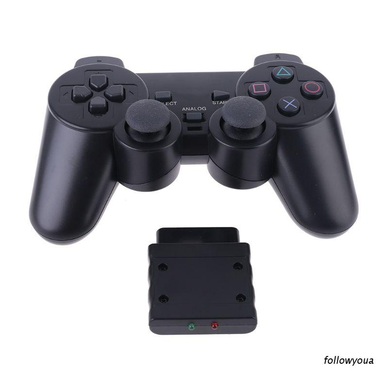 Tay Cầm Điều Khiển Chơi Game Không Dây 2.4GHz USB Kèm Đầu Thu Cho PS2 Sony Playstation 2