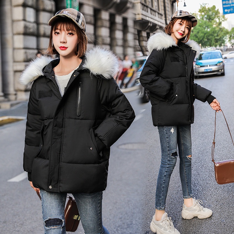 Áo phao nữ Hàn quốc áo khoác trần bông siêu ấm mùa đông 2021 ulzzang vintage YAP1