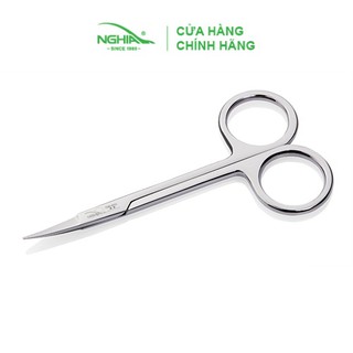 Kéo Cắt Tỉa Lông Mày Thép Không Gỉ Cao Cấp Kềm Nghĩa KM.601