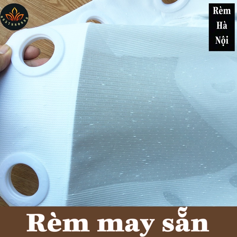 Rèm Voan may sẵn, voan rèm hoạ tiết, Rèm lót 2 lớp