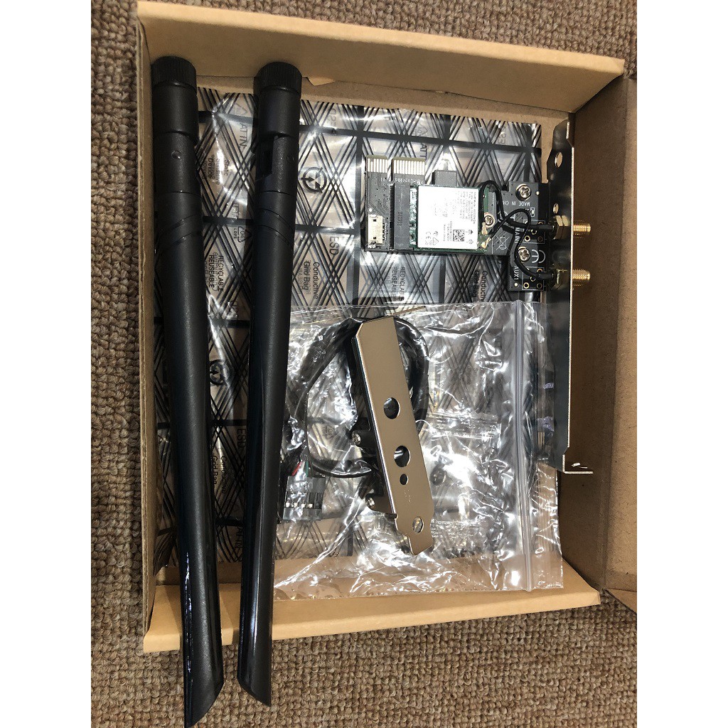 [Mã 1511ELSALE hoàn 7% đơn 300K] Card wifi Intel AX200 chuẩn 802.11ax 2 băng tần + bluetooth 5.1 | BigBuy360 - bigbuy360.vn