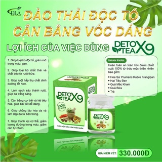 Viên Detox X9 giảm mỡ bụng