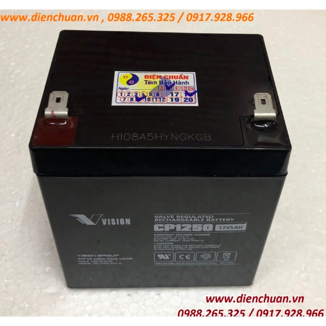 Ắc Quy Khô Vision 12V-5Ah