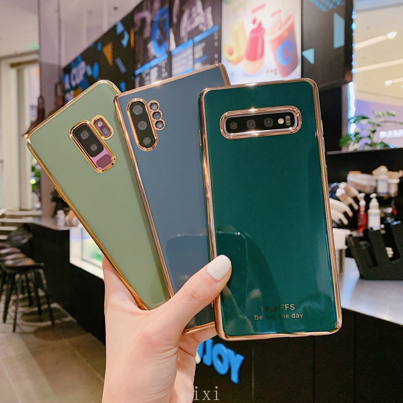 Electroplated Casing OPPO A15 A73 2020 A93 A53 A92 A52 A91 A31 A2020 A9 A5 A12 A12e A7 A5s A3s A73 Phone Cases Glossy Plating Soft TPU Slim Back Cover