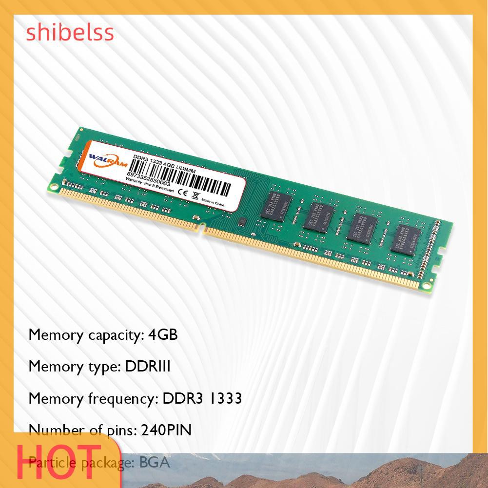 Mô Đun Lưu Trữ Ram Shibelss 240 Pin 4gb 1333mhz Ddr3 Cho Máy Tính | BigBuy360 - bigbuy360.vn