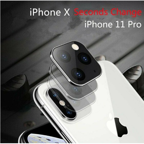 Tempered Glass Seconds Change For iPhone 11 Pro Camera Lens Cover For iPhone X XS MAX