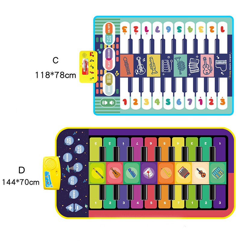Coolplay Tấm thảm âm nhạc có 8 loại âm thanh tùy chọn dành cho trẻ em