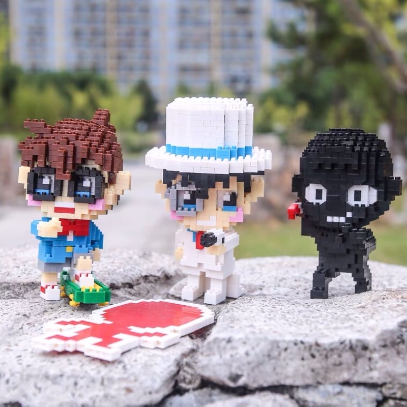 bộ đồ chơi lắp lego 3d nhân vật trong truyện tranh conan