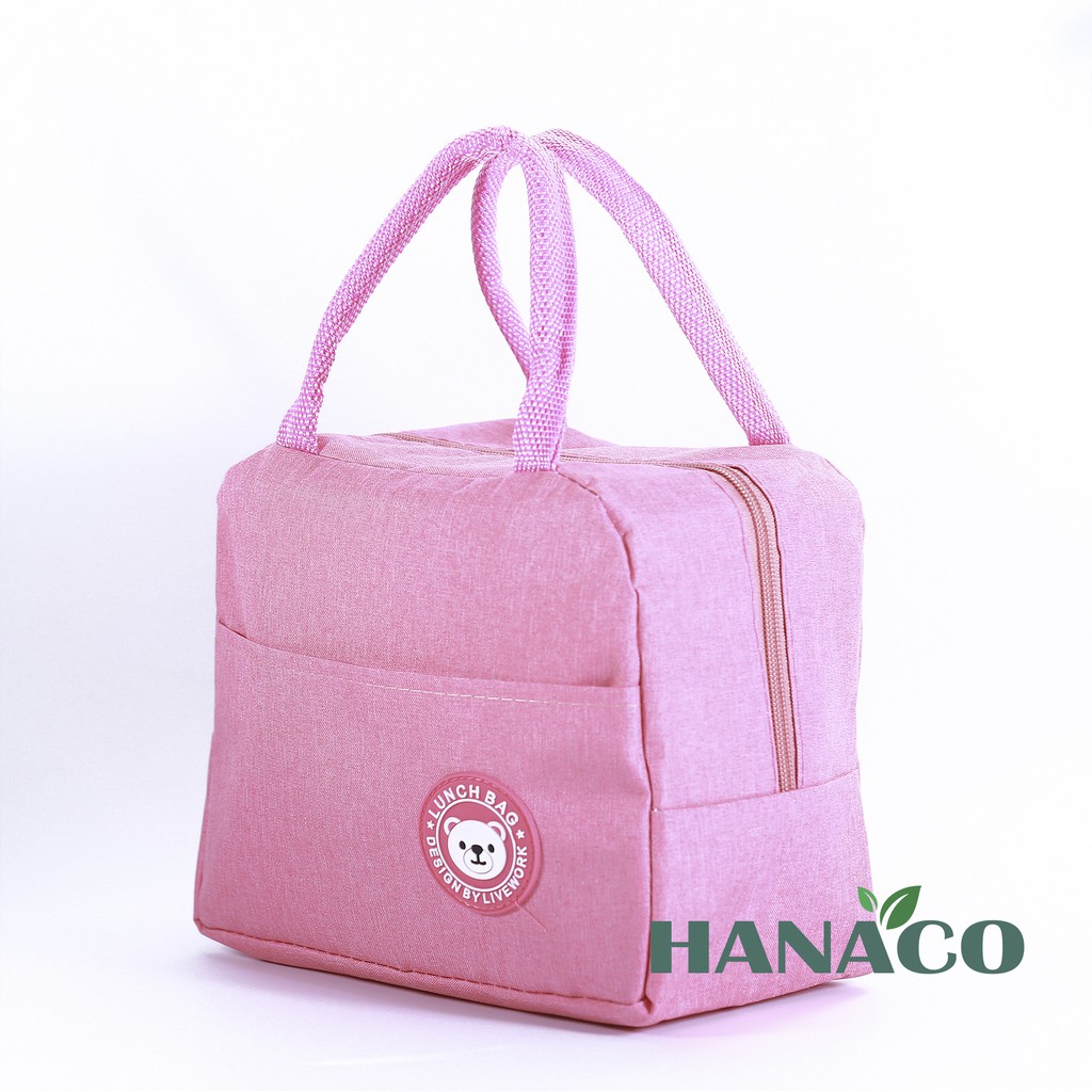 Túi đựng cơm giữ nhiệt có lớp vải chống thấm nước tiện dụng - Hanaco Mart