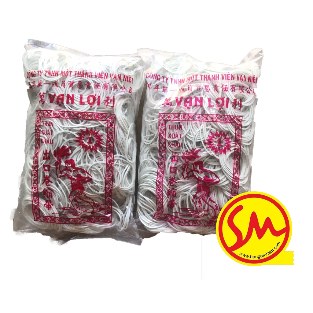 VÒNG CHUN, DÂY THUN, DÂY NỊT BUỘC, DÂY CHUN MÀU TRẮNG GIÁ RẺ 500gr