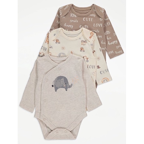 Set 3 body dài tay George UK cực kỳ dễ thương