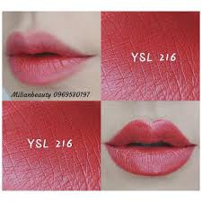Son YSL 216 Màu Red Clash |[TESTER