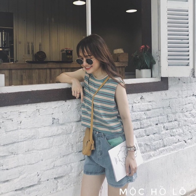 Áo tanktop kẻ siêu hot