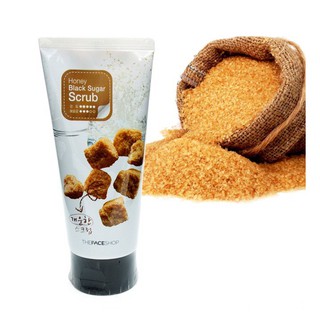 TẨY TẾ BÀO CHẾT ĐƯỜNG ĐEN THE FACE SHOP HONEY BLACK SUGAR SCRUB 120ML