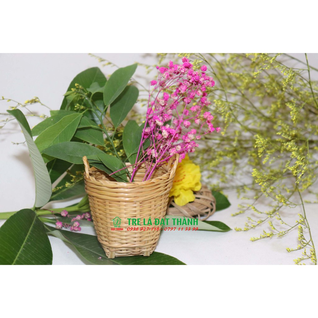 Giỏ mây tre, cần xé nhí  - Phụ kiện trang trí, chụp hình