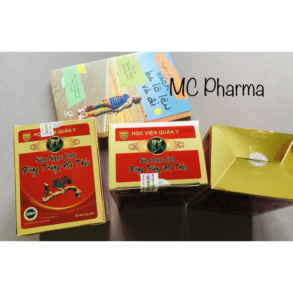 Sâm ngọc linh đông trùng hạ thảo Học viện quân y hộp 60 viên