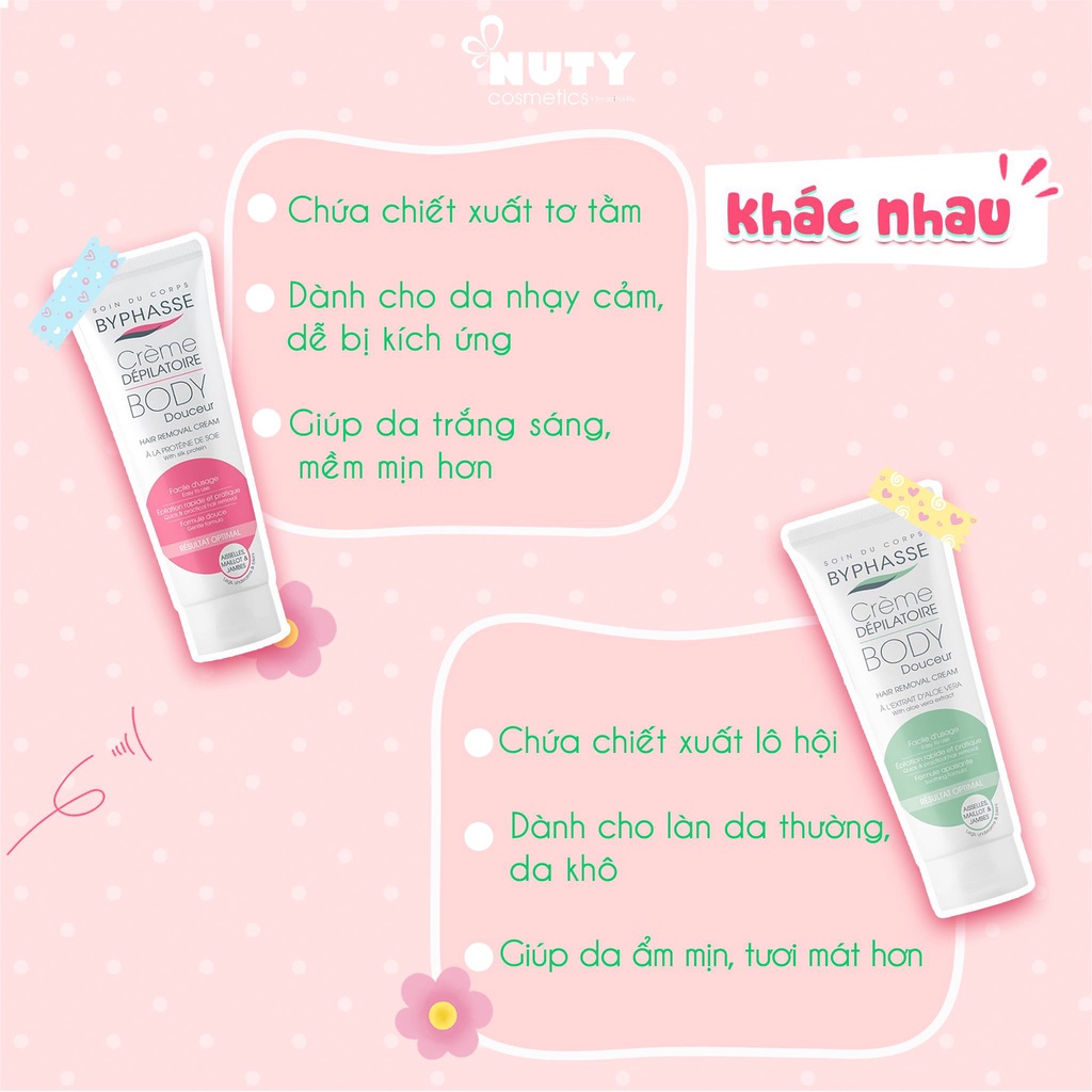 Kem Tẩy Lông Byphasse Hair Removal Cream (125ml)