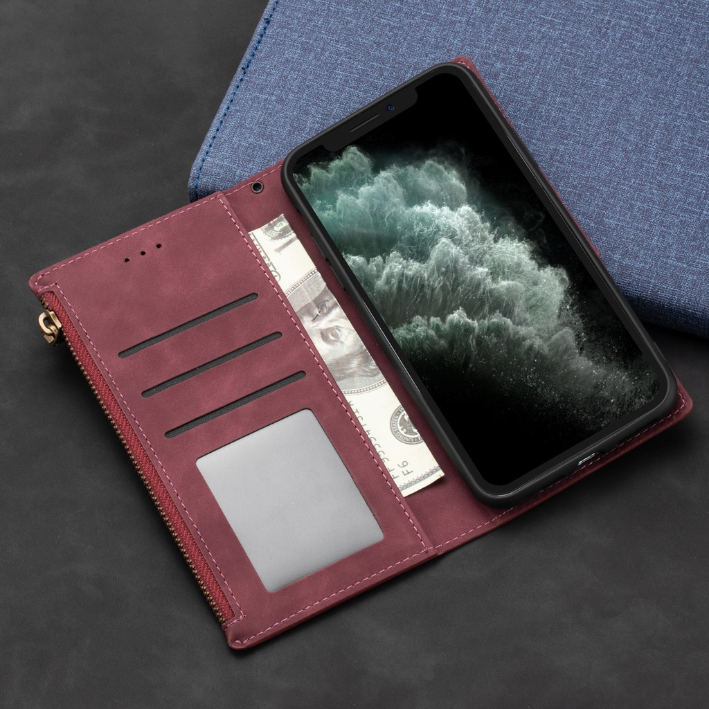 Bao da điện thoại PU chống sốc dạng ví nắp lật cho Samsung Galaxy A70 A70S A50 A50S A30S A30 A20 A20S A20E A10E A10S A10 M10S M10 S7 Edge | BigBuy360 - bigbuy360.vn