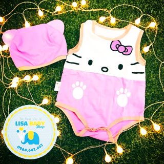 Body suit Mèo kitty cho bé gái