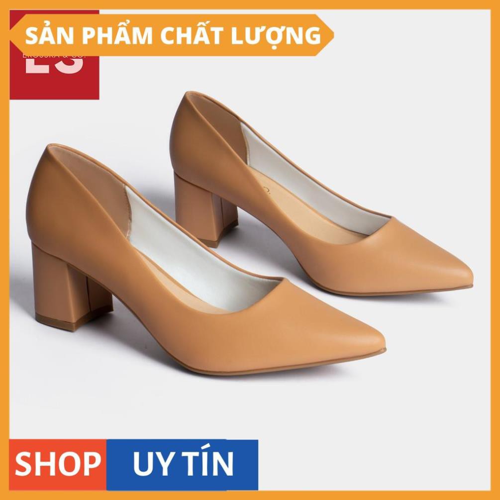 Giày cao gót Eroska thời trang mũi nhọn kiểu dáng cơ bản cao 5cm màu bò [HÀNG CAO CẤP] | BigBuy360 - bigbuy360.vn