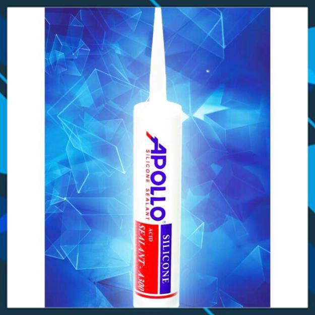 Keo Silicon Apollo A300 silicone Màu Trong Đục Xám Đen dán kính hồ cá đa năng - Súng bắn Silicon