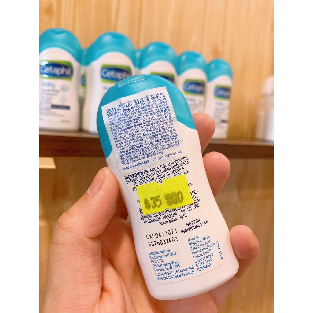 SỮA TẮM GỘI TOÀN THÂN CHO BÉ CETAPHIL 50ml