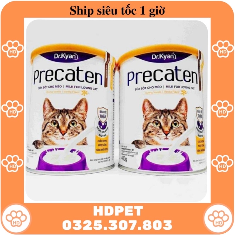Sữa bột precaten cho mèo lon 400g