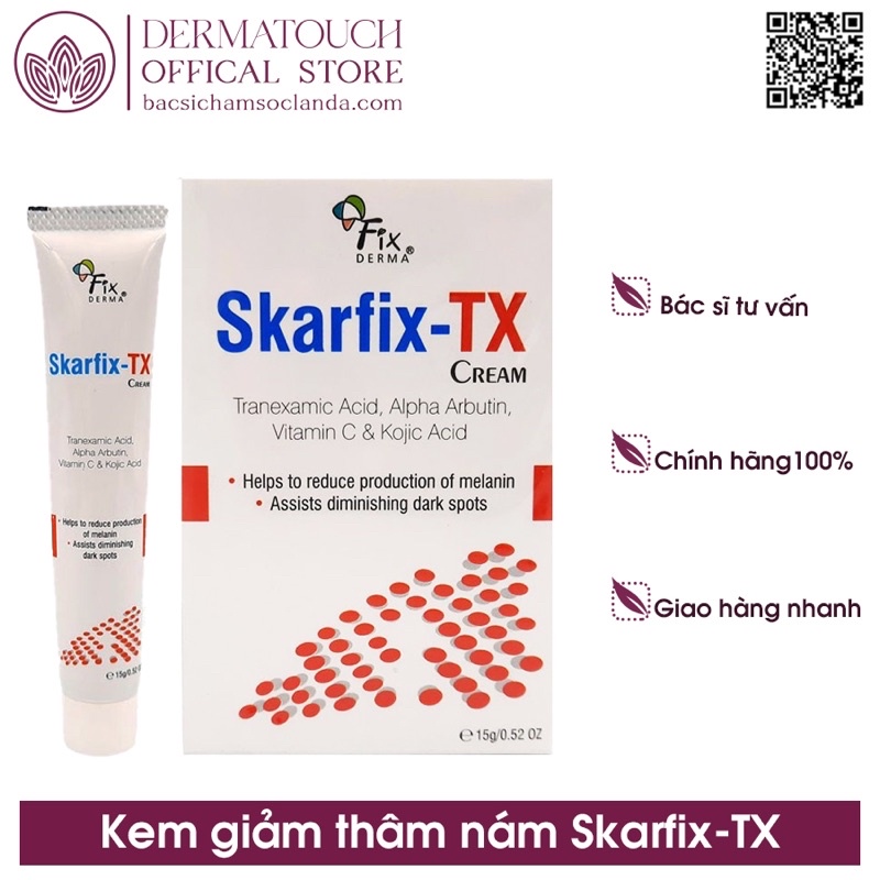 ✅[Chính Hãng] Kem Dưỡng Da Mờ Thâm, Tàn Nhang Fixderma Skarfix-TX Cream 15g