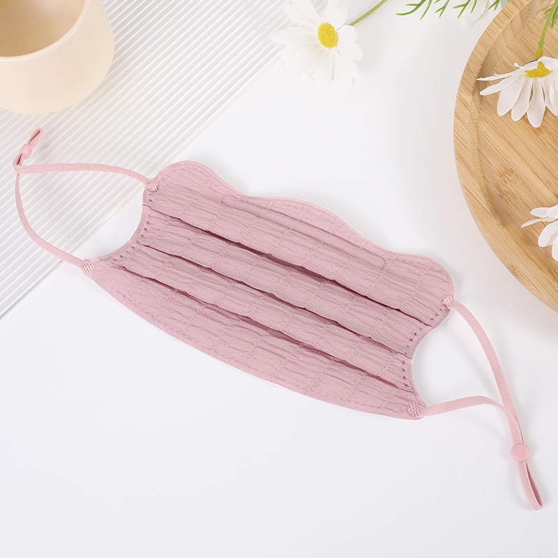 Khẩu Trang 3 Lớp Bằng Vải satin Mỏng Ba Chiều Dày Dặn Bảo Vệ Mắt Chống Bụi Chống Sương Mù Chống Khói Có Thể Giặt Và Tái Sử Dụng